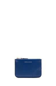 Comme Des Garcons Small Zip Pouch In Blue