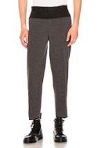 Kolor Contrast Waistband Trousers In Black,gray