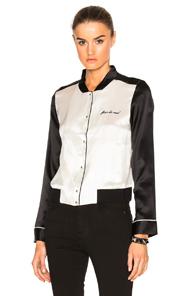Fleur Du Mal Pj Bomber Jacket In White