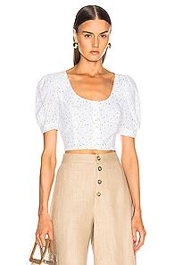 Staud Tibou Top In Abstract,white