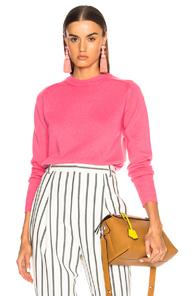 Victoria Beckham Classic Crewneck Sweater In Pink