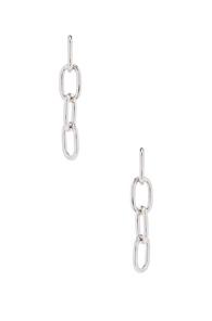 Alexander Wang Four Link Earring In Metallics