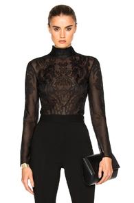 Zuhair Murad Embroidered Bodysuit In Black