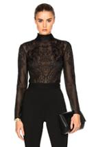 Zuhair Murad Embroidered Bodysuit In Black
