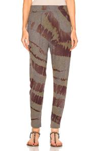 Raquel Allegra Easy Pant In Green,ombre & Tie Dye,red