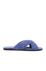 Alumnae Soft X Slide Sandals In Purple,blue