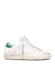 Golden Goose Superstar Low Top Leather Sneakers In White
