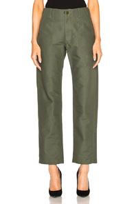 Engineered Garments Double Cloth Fatigue Pants In Green