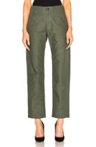 Engineered Garments Double Cloth Fatigue Pants In Green