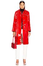 Burberry Patent Leather Coat In Red