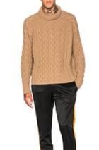 Burberry Prorsum Chunky Cashmere Sweater In Brown
