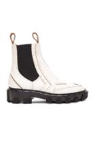 Balenciaga Leather Boots In White