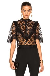 Michelle Mason Victorian Blouse In Black