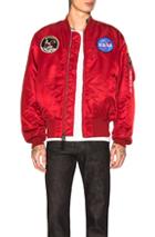 Alpha Industries Ma-1 Apollo Jacket In Red