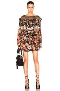 Faith Connexion Bat Print Dress In Floral