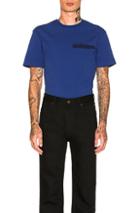 Calvin Klein 205w39nyc Embroidered Tee In Blue
