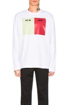 Raf Simons 2cb Ghb Long Sleeve Tee In White