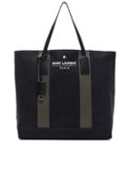 Saint Laurent Beach Shopping Bag In Black