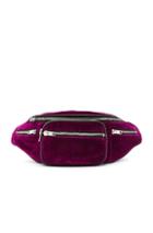 Alexander Wang Attica Velvet Fanny Pack In Purple