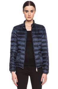 Moncler Lans Polyamide Jacket In Blue