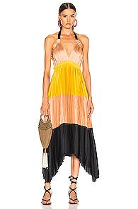 Ulla Johnson Gisella Dress In Black,neutral,yellow