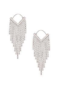 Isabel Marant Freak Out Earrings In Metallic Silver