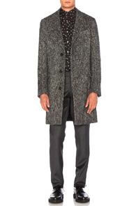 Lanvin Three Button Coat In Gray