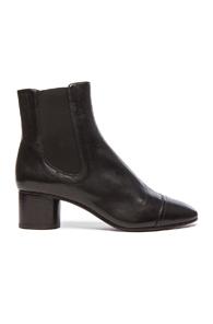 Isabel Marant Danae Chelsea Leather Boots In Black