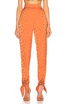 Johanna Ortiz Spicy Tree Pant In Orange,polka Dots