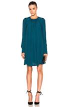 No. 21 Crepe De Chine Dress In Blue