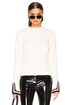 Helmut Lang Crochet Detail Crewneck In Neutral