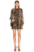 Nili Lotan Rebeca Dress In Animal Print,brown
