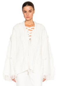 3.1 Phillip Lim Fringe Poncho In White