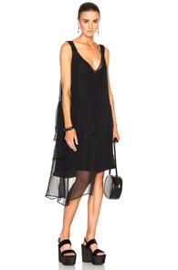 No. 21 Asymmetrical Dress In Black