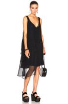 No. 21 Asymmetrical Dress In Black