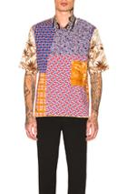 Pierre-louis Mascia Razzoli Patchwork Shirt In Floral,geometric Print