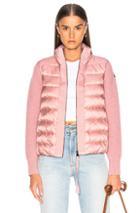 Moncler Maglione Tricot Cardigan In Pink