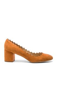 Chloe Suede Lauren Heels In Brown
