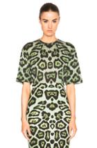 Givenchy Leopard Print Tee In Green,animal Print