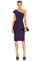 Roland Mouret Brattle Double Faced Viscose Knit Midi Dress In Purple