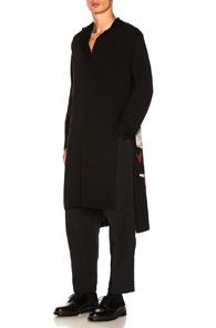 Yohji Yamamoto Samurai Henley In Black