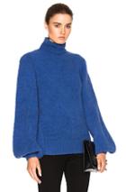 Zimmermann Adorn Slouch Poloneck Sweater In Blue