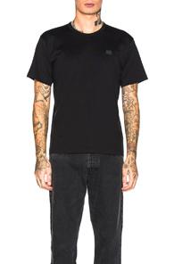 Acne Studios Nash Face Tee In Black