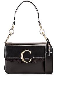 Chloe C Crossbody Bag In Black
