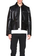 Acne Studios August Light Leather Jacket In Black