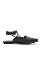 Tibi Leather Lila Slides In Black
