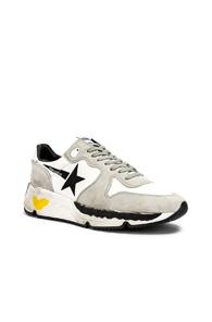 Golden Goose Running Sole Sneaker In Gray,white