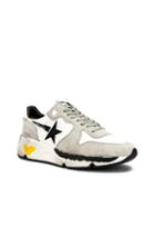 Golden Goose Running Sole Sneaker In Gray,white