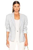 Re/done Reconstructed Wool Blazer In Blue