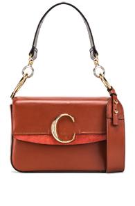 Chloe C Double Carry Bag In Brown